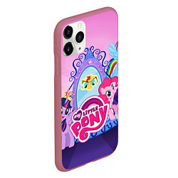 Чехол iPhone 11 Pro матовый My Little Pony, цвет: 3D-малиновый — фото 2