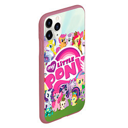 Чехол iPhone 11 Pro матовый My Little Pony, цвет: 3D-малиновый — фото 2