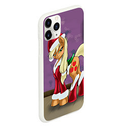 Чехол iPhone 11 Pro матовый Pinky Pie: Xmas, цвет: 3D-белый — фото 2