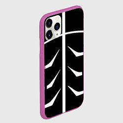 Чехол iPhone 11 Pro матовый Токийский гуль, цвет: 3D-фиолетовый — фото 2