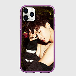 Чехол iPhone 11 Pro матовый Lee Jong Hyun, цвет: 3D-фиолетовый