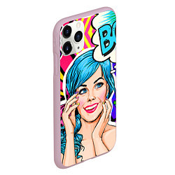 Чехол iPhone 11 Pro матовый Pop art, цвет: 3D-розовый — фото 2