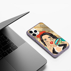 Чехол iPhone 11 Pro матовый POP ART, цвет: 3D-серый — фото 2