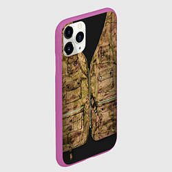 Чехол iPhone 11 Pro матовый Жилетка охотника, цвет: 3D-фиолетовый — фото 2