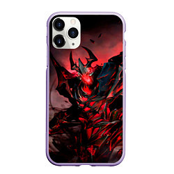 Чехол iPhone 11 Pro матовый Shadow Fiend, цвет: 3D-светло-сиреневый