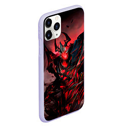 Чехол iPhone 11 Pro матовый Shadow Fiend, цвет: 3D-светло-сиреневый — фото 2