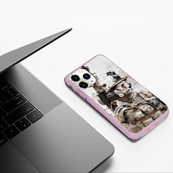 Чехол iPhone 11 Pro матовый ФСБ Альфа, цвет: 3D-розовый — фото 2