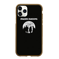 Чехол iPhone 11 Pro матовый Imagine Dragons: Moon, цвет: 3D-коричневый