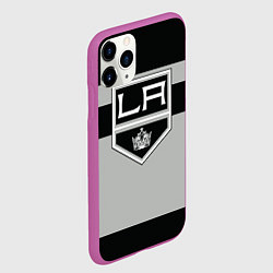 Чехол iPhone 11 Pro матовый Los Angeles Kings, цвет: 3D-фиолетовый — фото 2