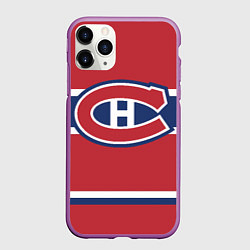 Чехол iPhone 11 Pro матовый Montreal Canadiens, цвет: 3D-фиолетовый