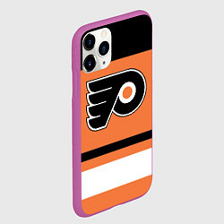 Чехол iPhone 11 Pro матовый Philadelphia Flyers, цвет: 3D-фиолетовый — фото 2