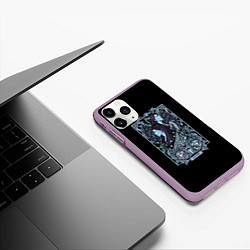 Чехол iPhone 11 Pro матовый Близнецы, цвет: 3D-сиреневый — фото 2