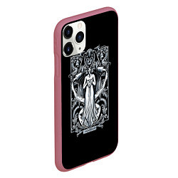 Чехол iPhone 11 Pro матовый Водолей, цвет: 3D-малиновый — фото 2