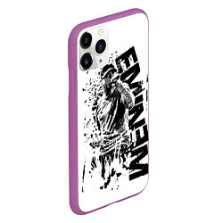 Чехол iPhone 11 Pro матовый Eminem Rap, цвет: 3D-фиолетовый — фото 2