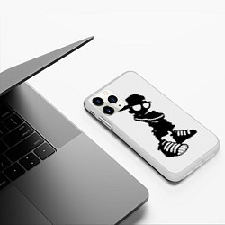 Чехол iPhone 11 Pro матовый Пацанчик, цвет: 3D-белый — фото 2