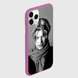 Чехол iPhone 11 Pro матовый Дэвид Боуи, цвет: 3D-фиолетовый — фото 2