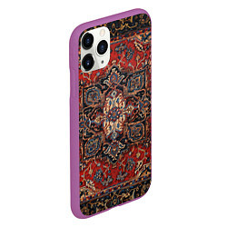 Чехол iPhone 11 Pro матовый Модный ковер, цвет: 3D-фиолетовый — фото 2