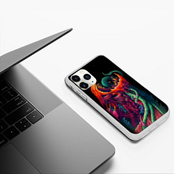 Чехол iPhone 11 Pro матовый CS:GO Hyper Beast Monster, цвет: 3D-белый — фото 2