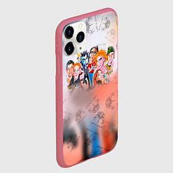 Чехол iPhone 11 Pro матовый Король и Шут, цвет: 3D-малиновый — фото 2
