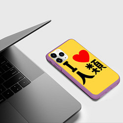 Чехол iPhone 11 Pro матовый No game no life Sora, цвет: 3D-фиолетовый — фото 2