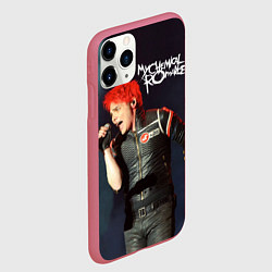 Чехол iPhone 11 Pro матовый Gerard Way, цвет: 3D-малиновый — фото 2