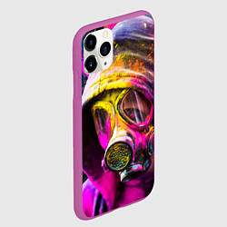 Чехол iPhone 11 Pro матовый Индуистский фестиваль красок, цвет: 3D-фиолетовый — фото 2