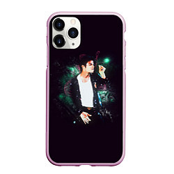 Чехол iPhone 11 Pro матовый Michael Jackson, цвет: 3D-розовый