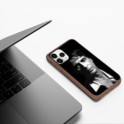 Чехол iPhone 11 Pro матовый Аль Пачино, цвет: 3D-коричневый — фото 2