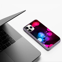 Чехол iPhone 11 Pro матовый Light Spots, цвет: 3D-серый — фото 2
