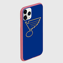 Чехол iPhone 11 Pro матовый St Louis Blues: Tarasenko 91, цвет: 3D-малиновый — фото 2