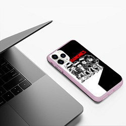 Чехол iPhone 11 Pro матовый Ramones Boys, цвет: 3D-розовый — фото 2