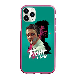 Чехол iPhone 11 Pro матовый Fight Club Stories, цвет: 3D-малиновый