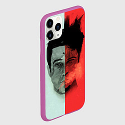 Чехол iPhone 11 Pro матовый Norton: White & Red, цвет: 3D-фиолетовый — фото 2
