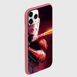Чехол iPhone 11 Pro матовый Juggernaut, цвет: 3D-малиновый — фото 2