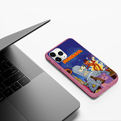 Чехол iPhone 11 Pro матовый Futurama Devil, цвет: 3D-малиновый — фото 2