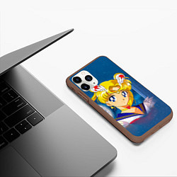 Чехол iPhone 11 Pro матовый Сейлор Мун, цвет: 3D-коричневый — фото 2
