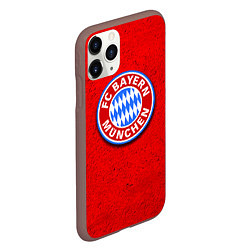 Чехол iPhone 11 Pro матовый Bayern FC, цвет: 3D-коричневый — фото 2