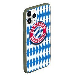 Чехол iPhone 11 Pro матовый FC Bayern Munchen, цвет: 3D-темно-зеленый — фото 2