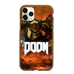 Чехол iPhone 11 Pro матовый DOOM 4: Hell Cyberdemon