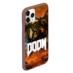 Чехол iPhone 11 Pro матовый DOOM 4: Hell Cyberdemon, цвет: 3D-коричневый — фото 2