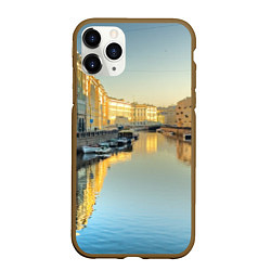 Чехол iPhone 11 Pro матовый Питер, цвет: 3D-коричневый