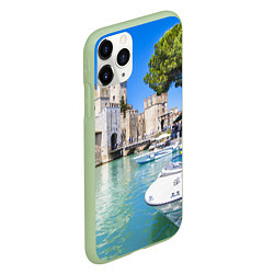 Чехол iPhone 11 Pro матовый Италия, цвет: 3D-салатовый — фото 2
