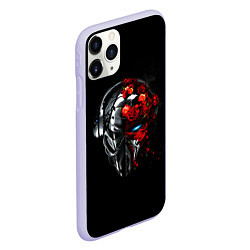 Чехол iPhone 11 Pro матовый Pirate Station: Love, цвет: 3D-светло-сиреневый — фото 2