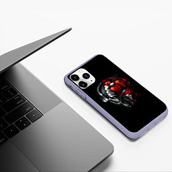 Чехол iPhone 11 Pro матовый Pirate Station: Love, цвет: 3D-светло-сиреневый — фото 2