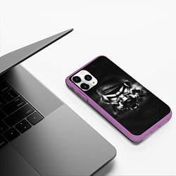 Чехол iPhone 11 Pro матовый Pirate Station: Dark Side, цвет: 3D-фиолетовый — фото 2