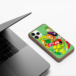 Чехол iPhone 11 Pro матовый Правильное питание, цвет: 3D-коричневый — фото 2