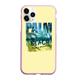 Чехол iPhone 11 Pro матовый Beach it is a Paradise, цвет: 3D-розовый