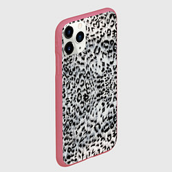 Чехол iPhone 11 Pro матовый White Jaguar, цвет: 3D-малиновый — фото 2