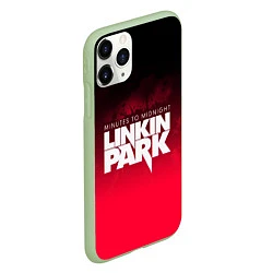 Чехол iPhone 11 Pro матовый Linkin Park: Minutes to midnight, цвет: 3D-салатовый — фото 2