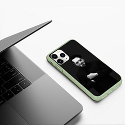 Чехол iPhone 11 Pro матовый Marilyn Manson, цвет: 3D-салатовый — фото 2